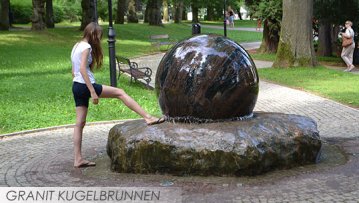 Garten Granit Kugelbrunnen