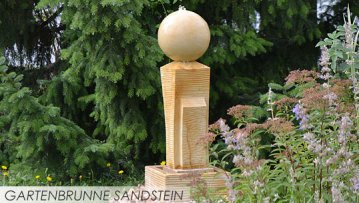 Gartenbrunnen Sandsteinbrunnen - Zierbrunnen aus Sandstein