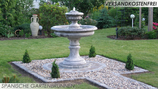 EdelstahlGartenbrunnen und Granitbrunnen Revisage