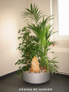 Zimmerbrunnen Sandstein mit Pflanzen DM 60