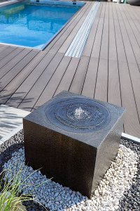 Granit Gartenbrunnen Modell Cubo 30