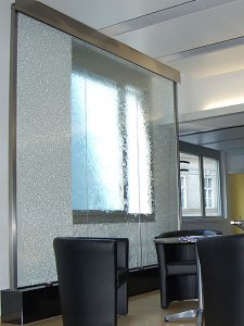 Design Glas Wasserwand - Breite ...