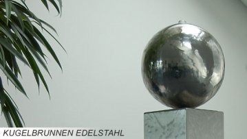 Edelstahl Kugelbrunnen