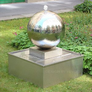 Edelstahl Kugelbrunnen Mondo