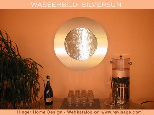 Wasserbild Edelstahl Silversun