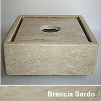 Marmorschale Breccia Sardo