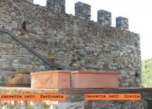 Cassetta rett. festonata