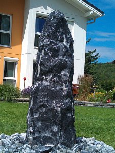 Quellsteinbrunnen Set Black Angel Marmor 120