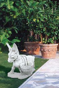 Gartenfigur Tierfigur Ciuccio con Gerli