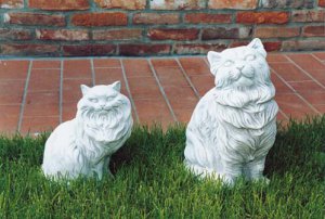 Gartenfigur Tierfigur Gattone Soldo