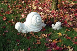 Gartenfigur Tierfigur Mini Lumaca