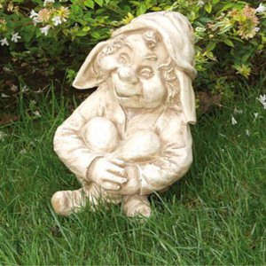 Gartenfigur Troll Siesta