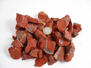 Jaspis Rot Rohstein Mineralien Chips