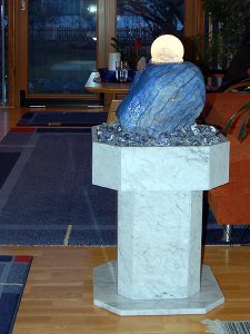 Kugelbrunnen Azul Macaubas Bergkristall