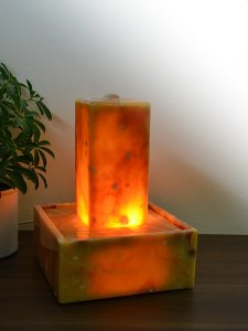 Lichtbrunnen Onyx Marmor Sunshine