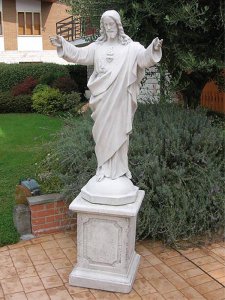 Sakrale Gartenfigur Sacro Cuore