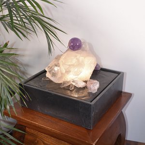 Design Kugelbrunnen Bergkristall Amethyst