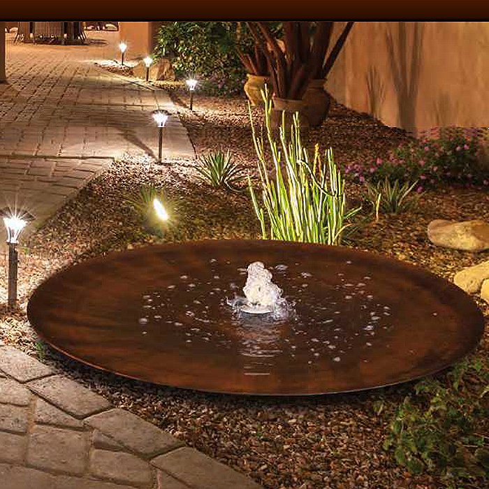 Cortenstahlbrunnen Wasserschale Aqua Bowl 80 M1 Revisage