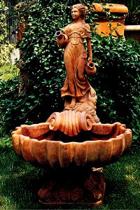 Terracotta Springbrunnen