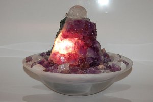 Edelstein Kugelbrunnen Ares Amethyst