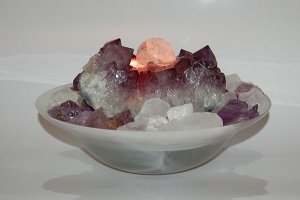 Edelstein Kugelbrunnen Limeira Amethyst