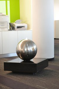 Design Kugelbrunnen Duo Nerosteel LED