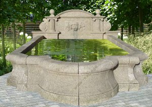 Französischer Antikbrunnen Lasal...