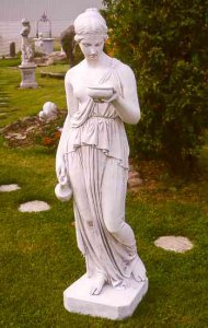 Gartenfigur Statue Carrara Ebe