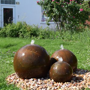 Cortenstahl Kugelbrunnen Ø 30/40...