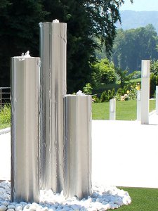 Komplettbrunnen Edelstahl Garten...