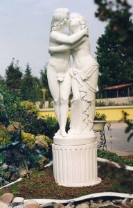 Gartenfigur Statue Eros e Solea