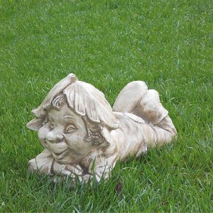 Italienische Gartenfigur Troll S...