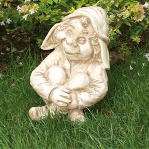 Italienische Gartenfigur Troll S...