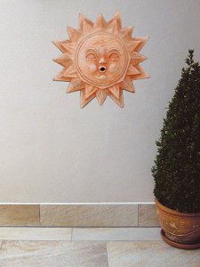Terrakotta Sonne auf einem Stern...