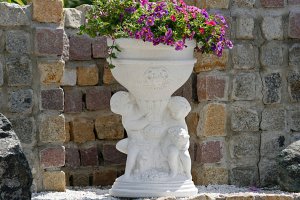 Carrara Standblumenschale Höhe 5...