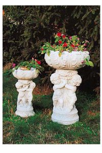 Carrara Standblumenschale in 2 G...