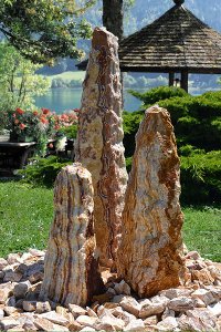 Quellstein Gartenbrunnen Marmor ...