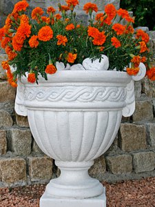 Carrara Vase Höhe 46 cm