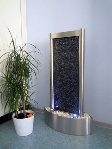 Design Wasserwand aus Edelstahl ...