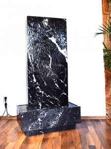 Wasserwand Marmor Nero Marquina 125