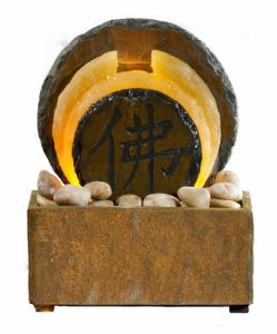Feng Shui-Tischbrunnen aus Schiefer